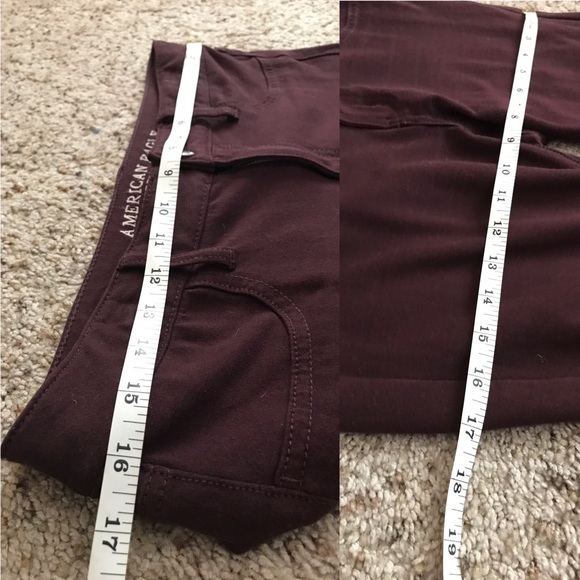 AEO | burgundy jeggings - Picture 3 of 8